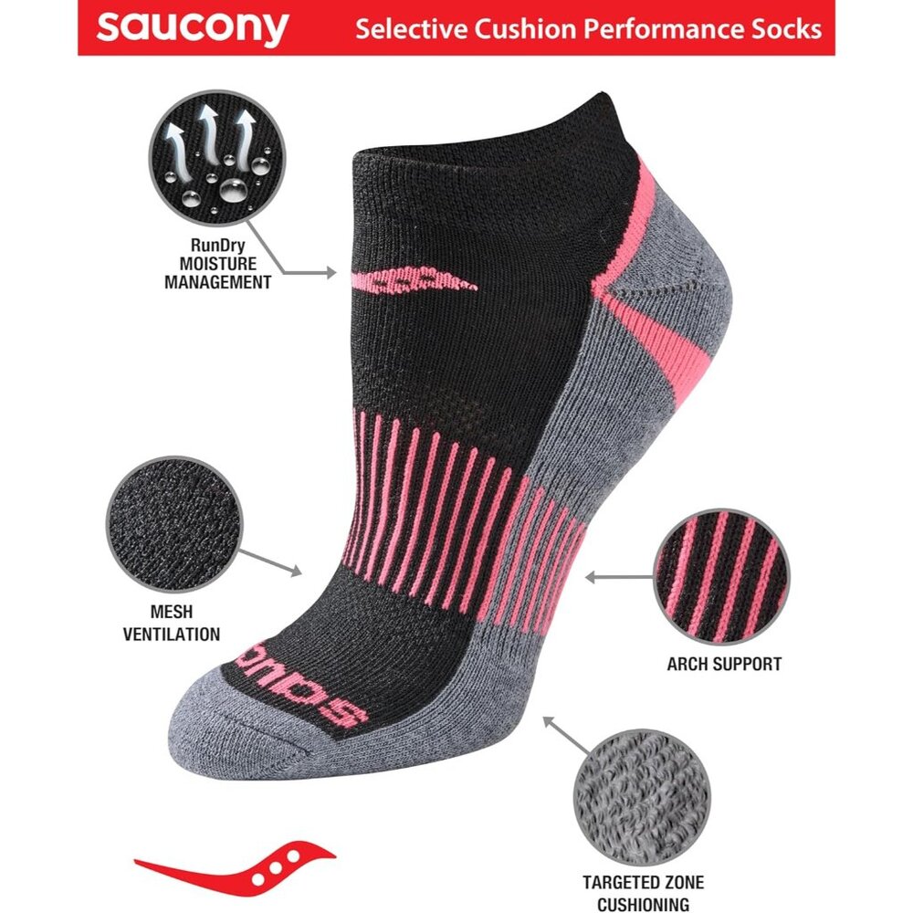 Women's Rundry Performance Selective Cushion Socks, Available In S-L 6, 12 Pairs View 2